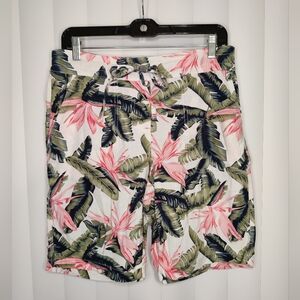 Per Se  Tropical Floral Shorts Women's Size Petite Medium